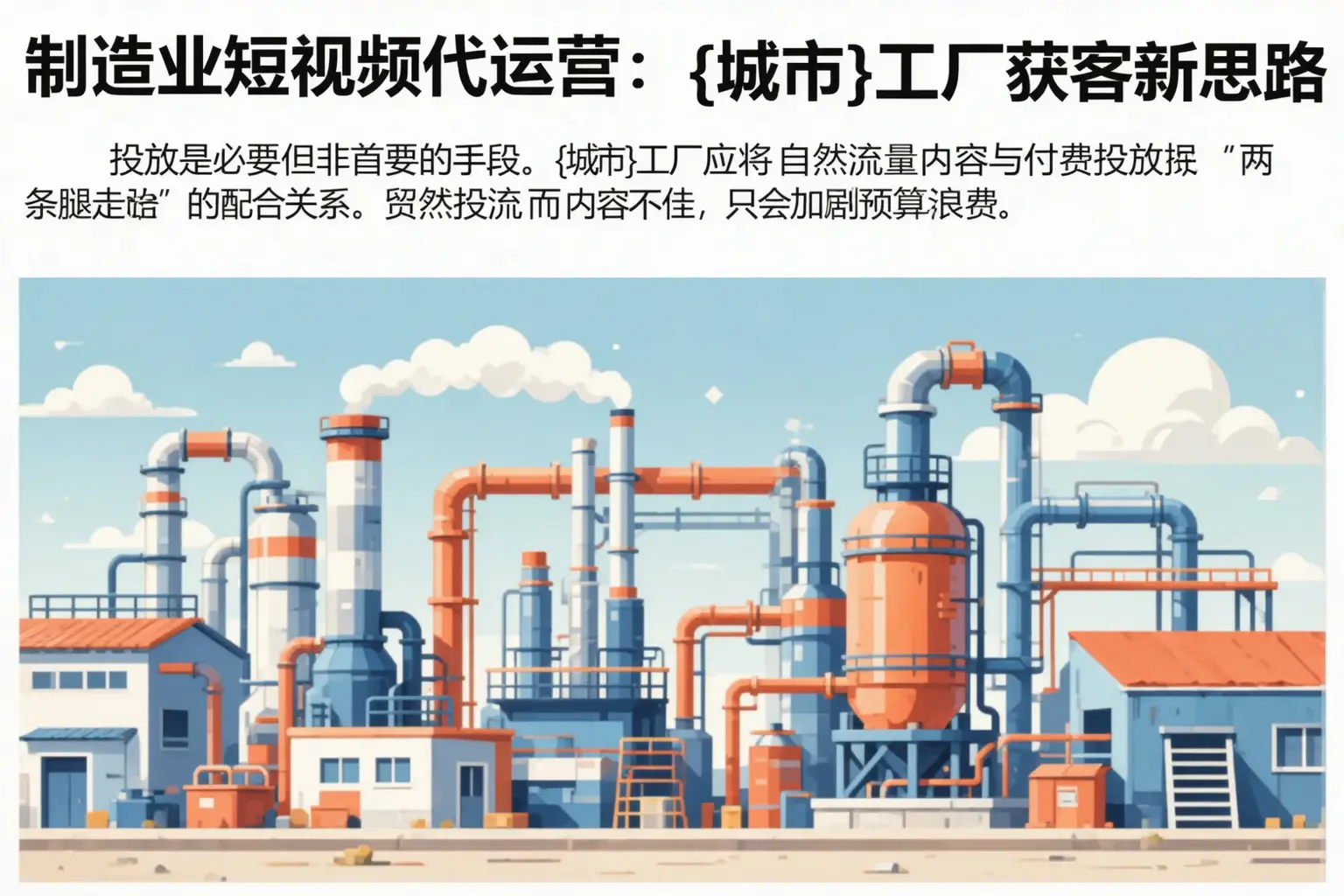 制造业短视频代运营:通海工厂获客新思路